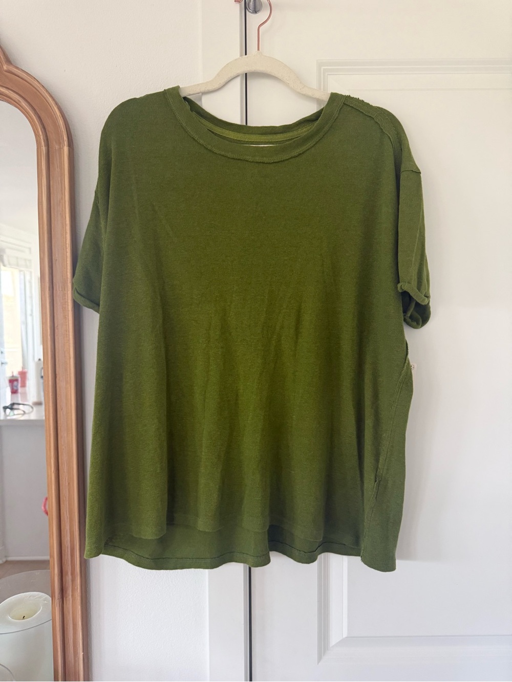 NWT Free People Olive Green Women's Relaxed Tee